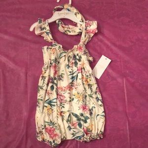 24month baby floral romper